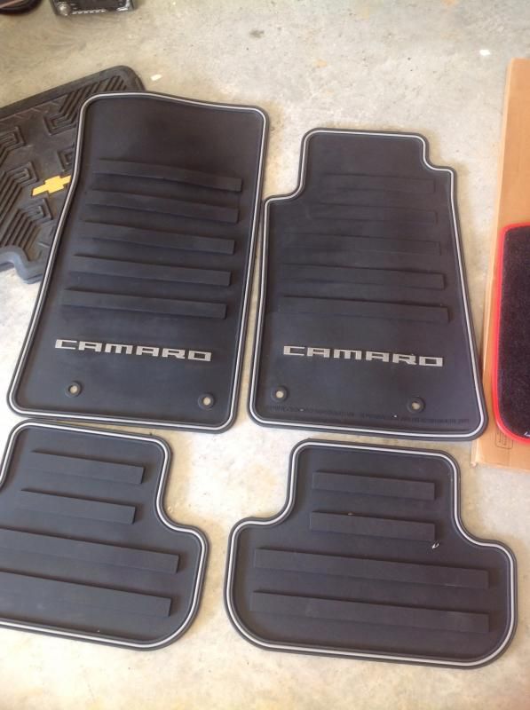 SOLD OEM All Weather Floor Mats & Trunk Mat (Rubber) Camaro5 Chevy Camaro Forum / Camaro ZL1