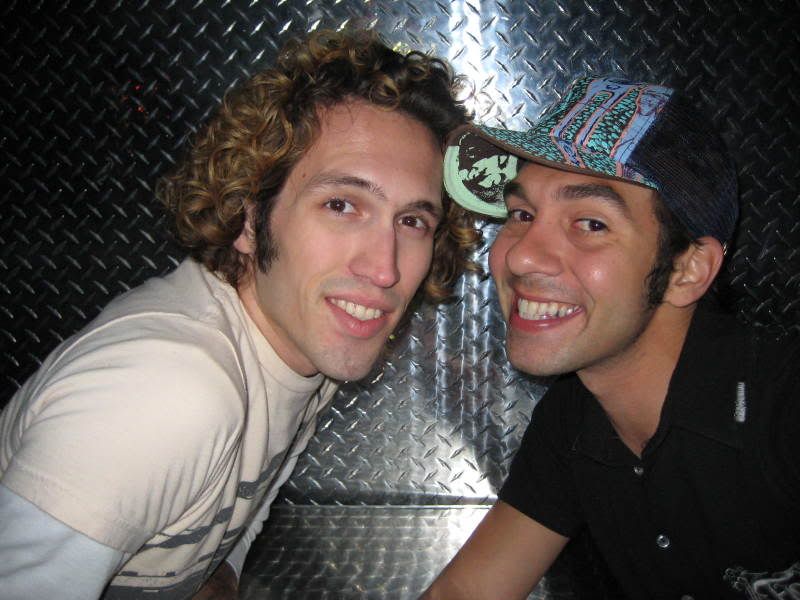 Jonathan and me at the lesbian bar. We played pool.