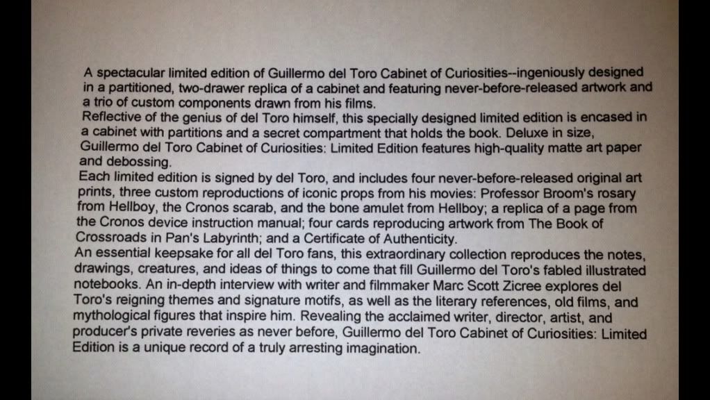 Guillermo Del Toro Cabinet Of Curiosities 10 29 13 Dvd Talk Forum