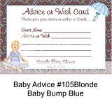 NEW Baby Shower Advice Cards BABY BUMP  