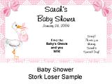 BABY SHOWER Scratch Off Tickets Stork Adorable  